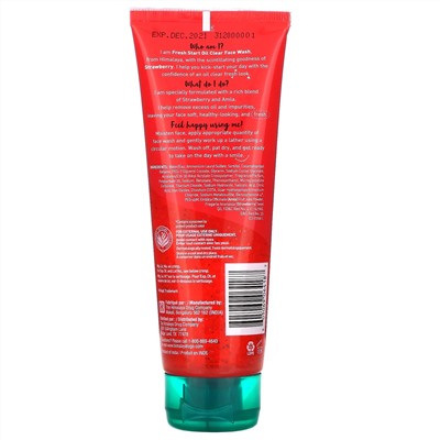 Himalaya, Fresh Start, Oil Clear Face Wash, Strawberry,  3.4 fl oz (100 ml)