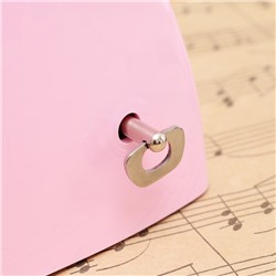 Метроном механический Gleam, розовый, 40-408 ударов в минуту, 21×10×12 см