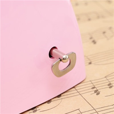 Метроном механический Gleam, розовый, 40-408 ударов в минуту, 21×10×12 см