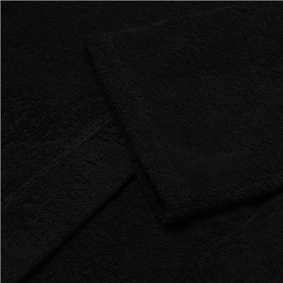 Халат махровый мужской «Экономь и Я», размер 56-58, хлопок 100%, чёрный