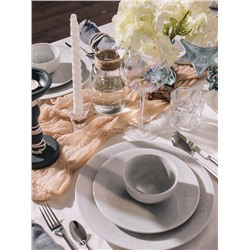 Тарелка Magistro Willow, d=27.9 см, фарфор, голубая