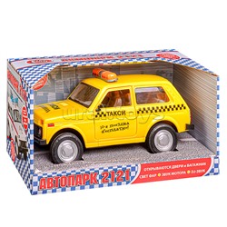 Машина "Автопарк. Такси" на батарейках, в коробке