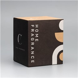 Свеча ароматическая Home Fragrance, одеколон, чёрная, 7×8 см
