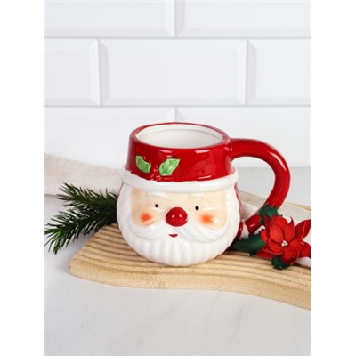 Кружка 550 мл Дед мороз / YJ25229 /уп 48/ новогодняя/подарочная упаковка
