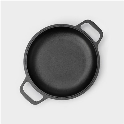 Сковорода - крышка Wild Kitchen, порционная, d=22 см, лопатка и губка в комплекте, чугун