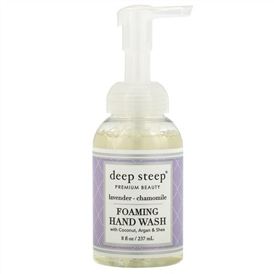 Deep Steep, мыло для рук с кокосовым, аргановым маслами и маслом ши, лаванда и ромашка, 237 мл (8 жидк. унций)