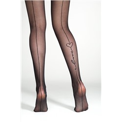 CONTE Колготки с имитацией шва и надписью «Love» CONTE ELEGANT, 1233864