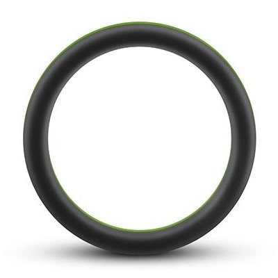 Черно-зеленое эрекционное кольцо Silicone Go Pro Cock Ring