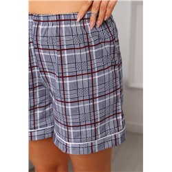 Пижама с шортами Уют 042 (Серый/белый)