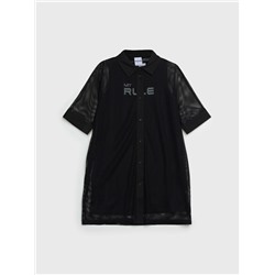 Комплект трикотажный для девочек: платье-футболка, туника