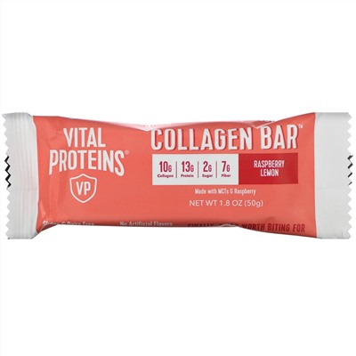 Vital Proteins, Collagen Bar, Raspberry Lemon, 12 Bars, 1.8 oz (50 g) Each