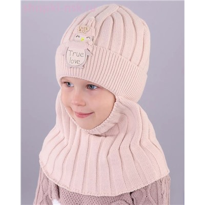 01-11-H Балаклава-шлем для девочки (46-50)