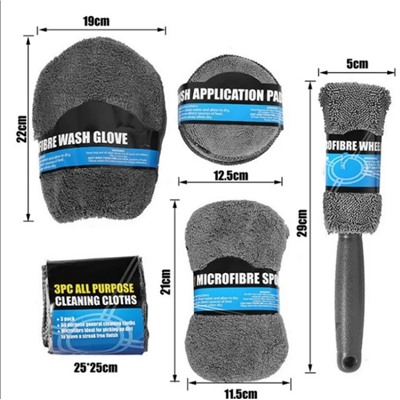 МЕГА Набор щеток из микрофибры для любимой тачки