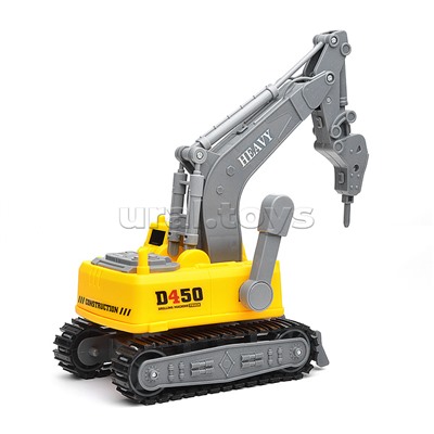 Машина "Бур" желтый, световые эффекты, в коробке