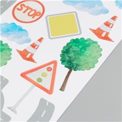 Наклейка интерьерная цветная «Дорожное движение», 50×70 см