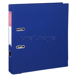 Папка с арочным механизмом A4 50 мм PP двусторонний разобранная, металлическая окантовка, запечатка форзаца, наварной карман с этикеткой, синяя