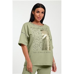 Футболка женская 238 (Светло-зеленый)