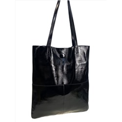 Женская сумка из натуральной кожи, цвет черный