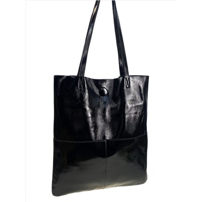 Женская сумка из натуральной кожи, цвет черный