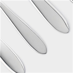 Столовые приборы «Стандарт», картонная коробка, толщина 2 мм, 36 предметов, нержавеющая сталь, серебристые