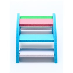 Лесенка для грызунов с цветными ступеньками, синий