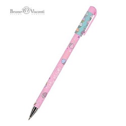 Ручка шариковая 0.5 мм "HappyWrite.My Sweet. Капкейки" синяя 20-0215/50 Bruno Visconti