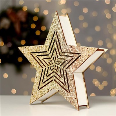 Декор с подсветкой «Звёздочка узорная», 26×5×25 см