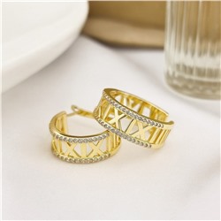 Серьги колечки, цвет покрытия желтое золото, арт.313.237