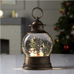 Светодиодная фигура «Семья снеговиков» 12×20.5×7.8 см, пластик, от батареек АААх3, свечение тёплое белое