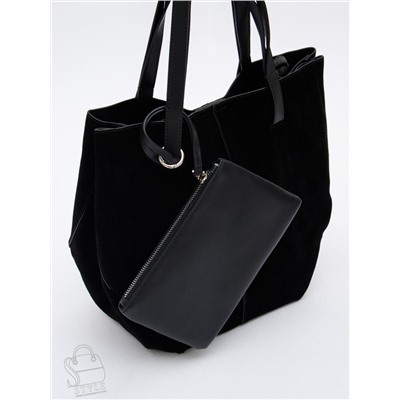 Сумка женская кожаная 1023M black Polina&Eiterou  в Новосибирске