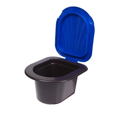 Ведро-туалет 11 л, коричневый