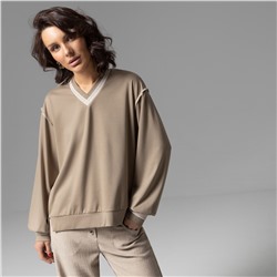 Свитшот с акцентными швами, Успех в руках (бежевый)