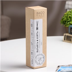 Ароматический диффузор BAGO home, мята и апельсин, с палочками, для дома, 40 мл
