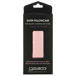 Giovanni, Satin Pillowcase, Elegant Blush, 1 Pillowcase