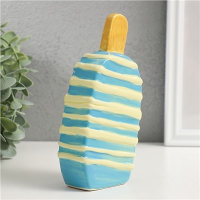 Копилка для денег «Подтаявшее эскимо», керамика, 8.2×3.8×15.5 см