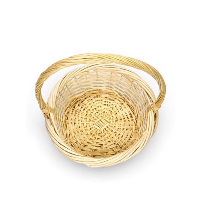 Корзина плетёная для хранения, лоза, светлая, набор 3 шт.