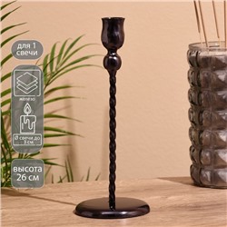 Подсвечник «Мирс», 26 см, металл