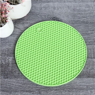 Подставка под горячее 18х0,6 см силиконовая / LS-616 /уп 300/ 0,6 см/ 715171