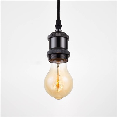 Светильник BayerLux «Эдиссон» Е27 60 Вт черный хром 10×10×100 см