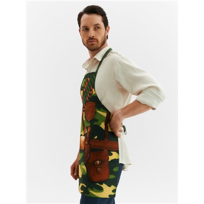 Фартук «Доляна. Генерал кухни», 60×70 см, 100% хлопок, рогожка 160 г/м²