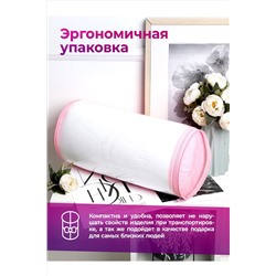 Подушка 50х70 с аэросеткой, средняя жесткость, анатомическая, наполнитель 3D волокно, гипоаллергенная, съемный чехол из хлопка НАТАЛИ, 1197428