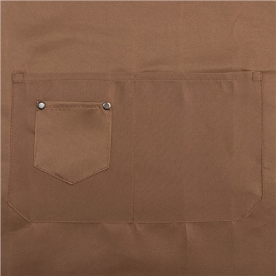 Фартук Этель «Стиль», цвет коричневый, 70×80 см, 80% п/э, 20% хлопок