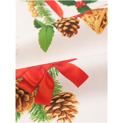 Скатерть новогодняя «Этель. Рождественский балл», 150×220 см, 100% хлопок