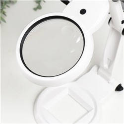 Лампа-лупа для творчества LEDx18 от 3ААА, USB белый 24.5×22 см