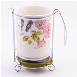 60264 Подставка д/стол/прибор 3пр Розовый сад доломит LR(х24)