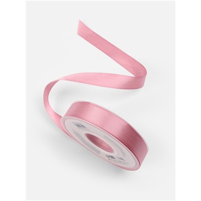 Лента атласная TEIRA, двухсторонняя, 20 мм, 25±1 м, розовая №158