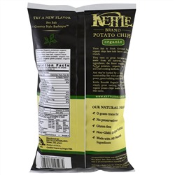 Kettle Foods, Органические картофельные чипсы, соль и свежемолотый перец, 5 унций (142 г)