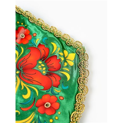 Кокошник «Хозяйка Медной горы», зелёный, р-р 54-58