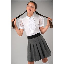 Нарядная блузка для девочки с коротким рукавом Happyfox