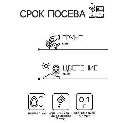 Семена цветов Иберис зонтичный "Смесь", 0,1 г
